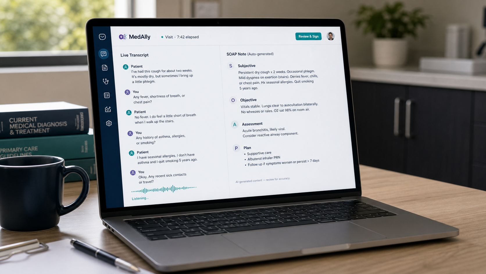 MedAlly | Clinical AI Platform for Physicians